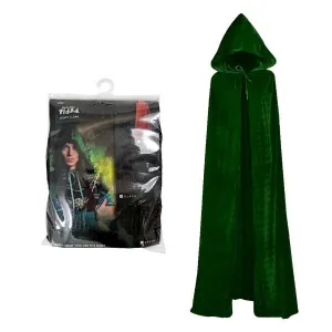 150cm Deluxe Green Velvet Hooded Cape