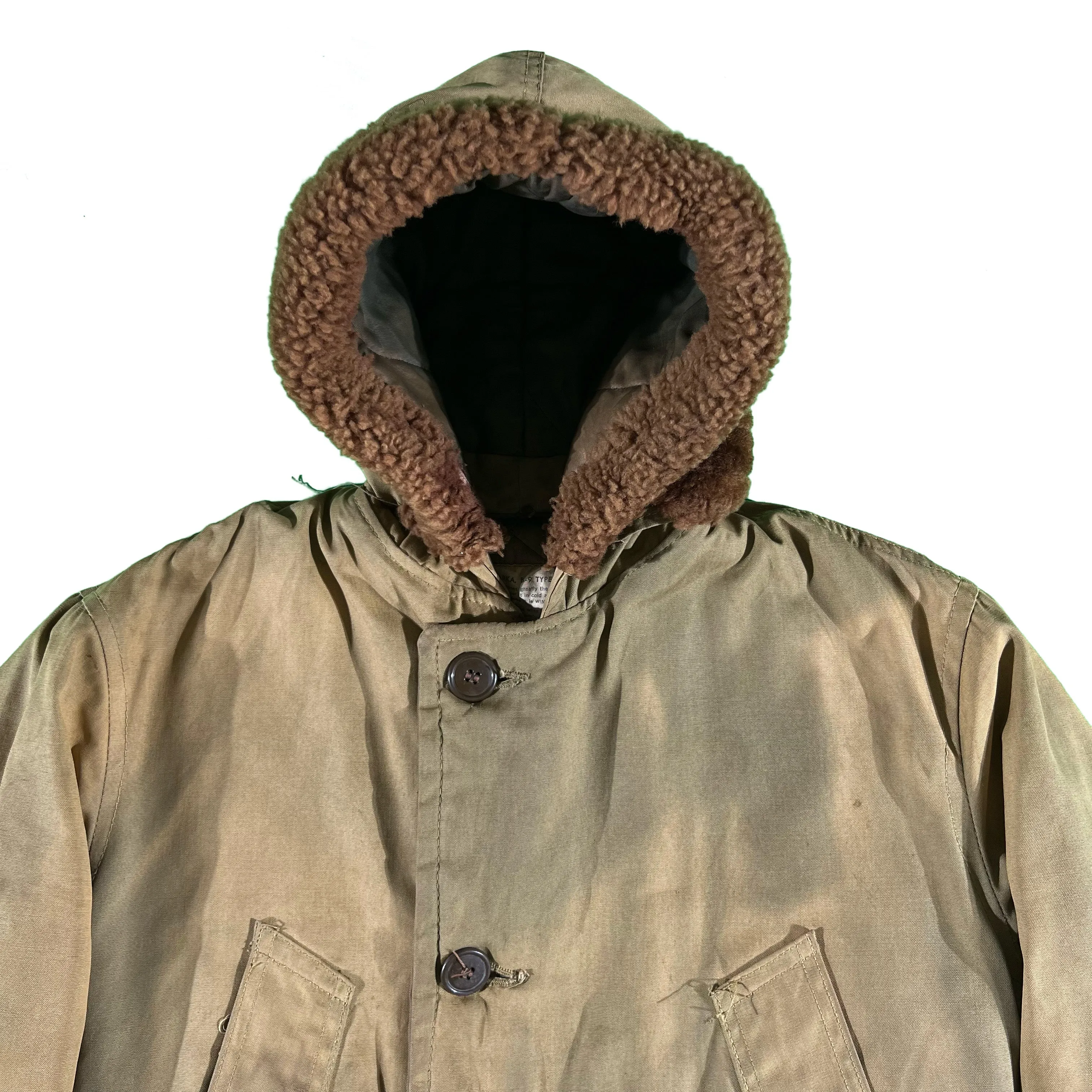 40s WW2 USAF B-9 Parka- S