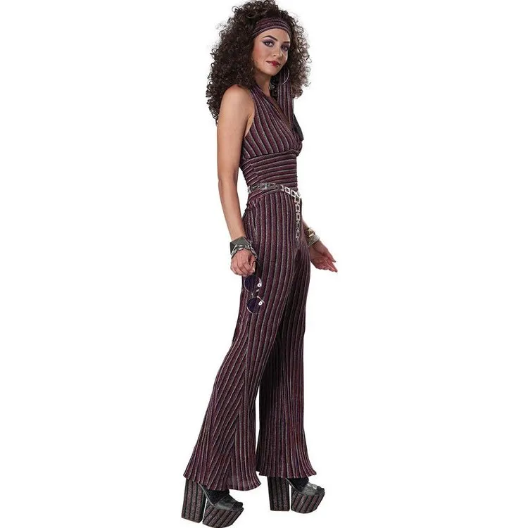 70s Halter Pant Set Womens Costume