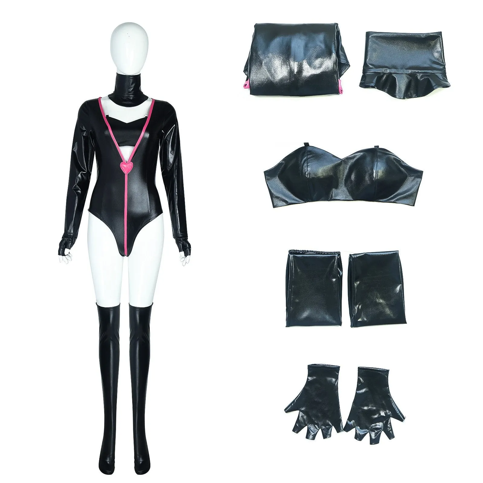 AD Angel Dust Hazbin Hotel Adult Cosplay Costume Outfits Halloween Carnival Suit