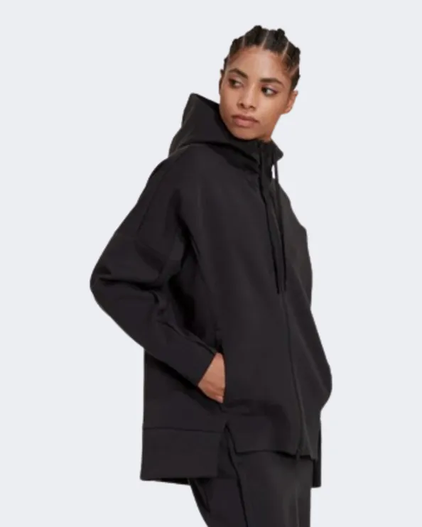 Adidas Mission Victory Loose Women Sportswear Hoody Black Hn4809