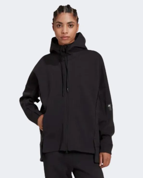 Adidas Mission Victory Loose Women Sportswear Hoody Black Hn4809