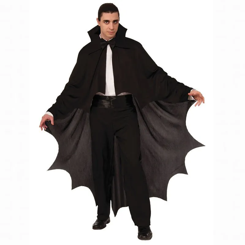 Adult Black Vampire Bat Cape