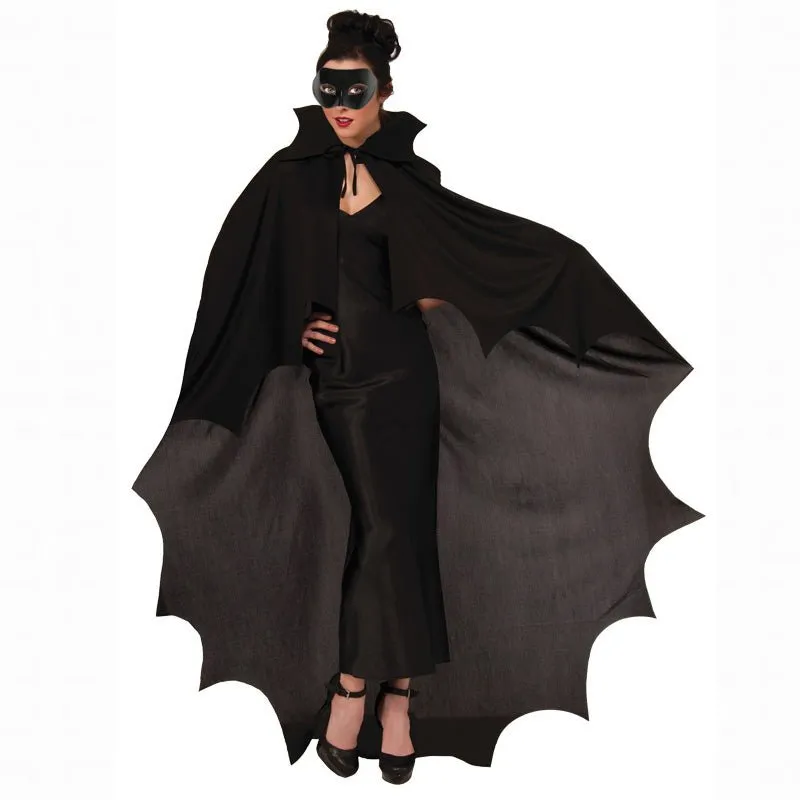 Adult Black Vampire Bat Cape