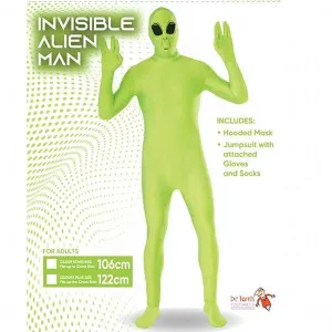 Adult Invisible Alien Morphsuit Costume