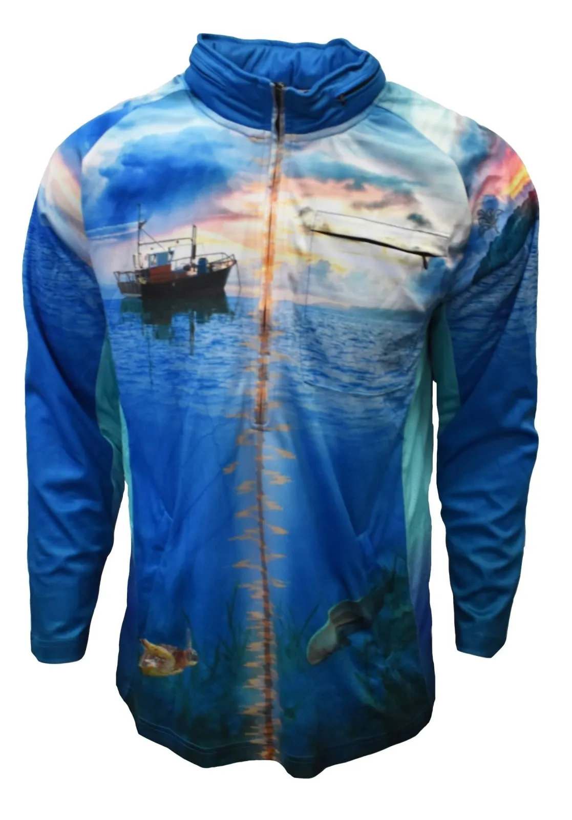 Adult Long Sleeve Fishing Hoodie - Wonky hole  Plus Size