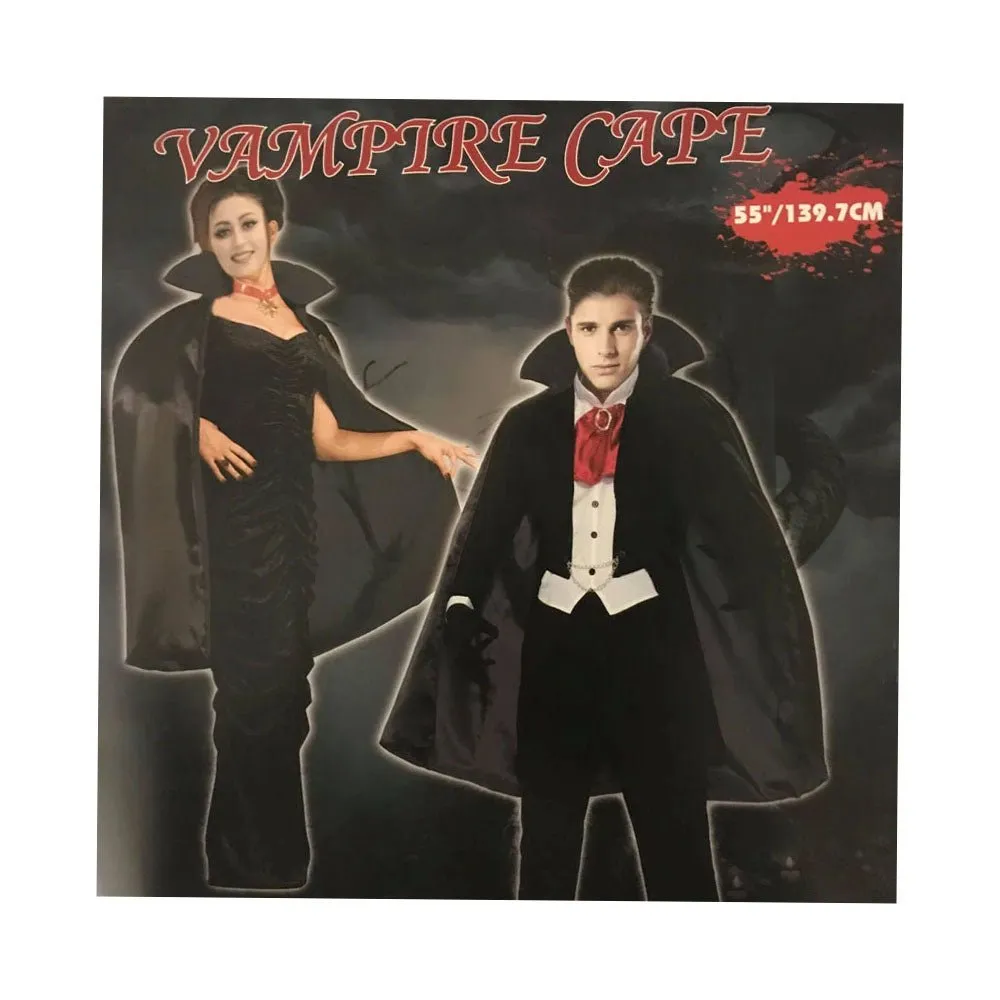 Adult Unisex Vampire Cape Black