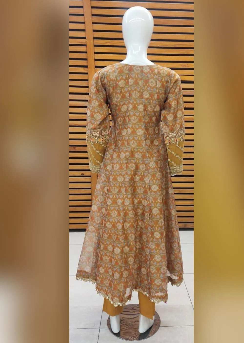 AL-3851 Readymade Mustard Ally's Dress