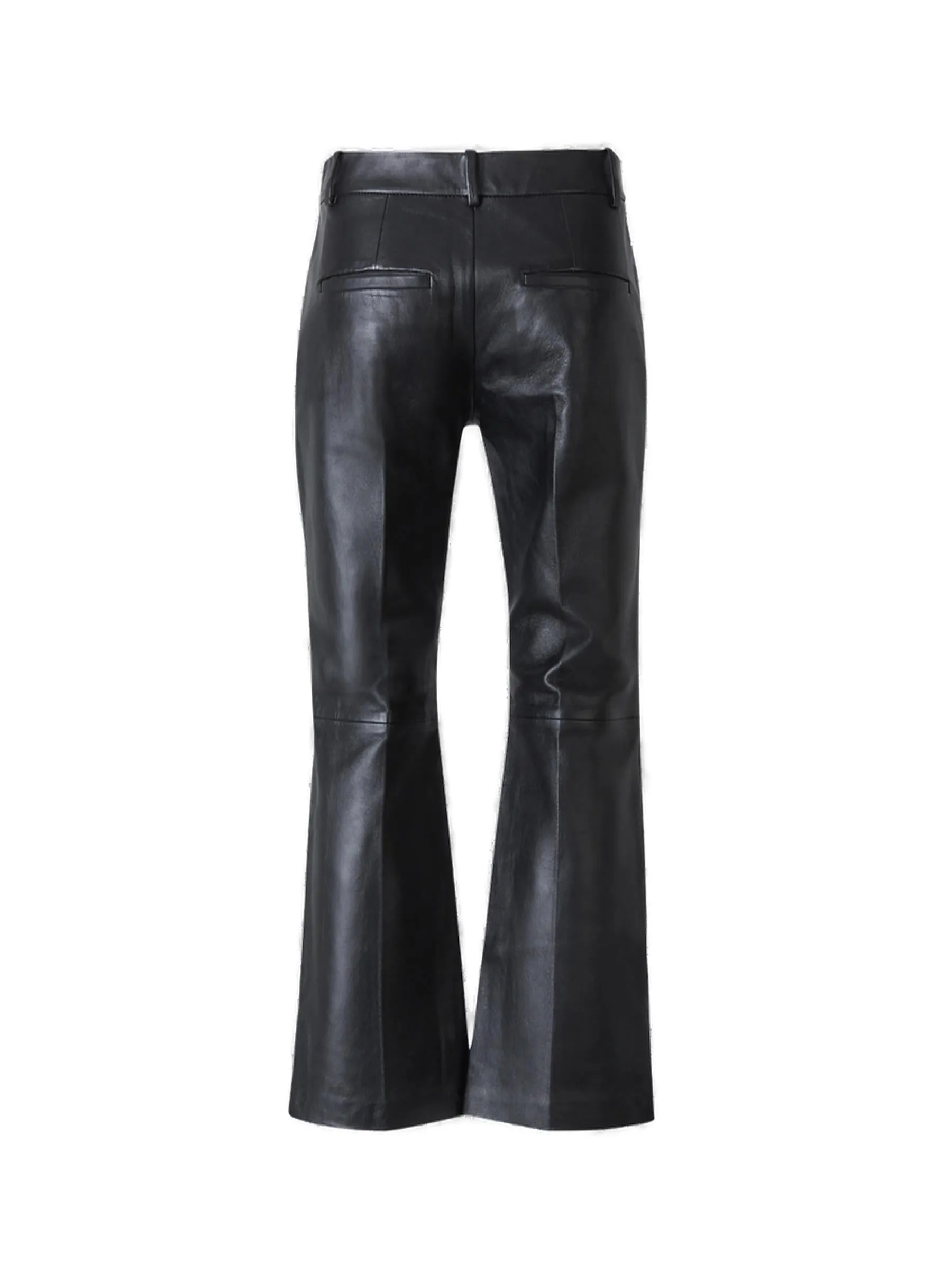 AMI Flared Leather Pants