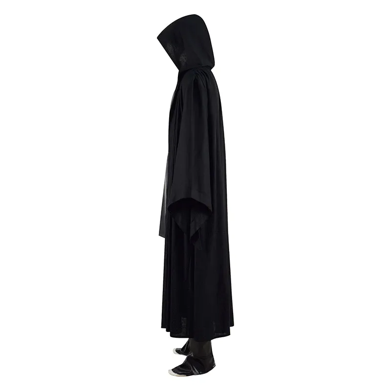 Anakin Skywalker Jedi Costume Star Wars Cosplay Black Cape Battle Suit