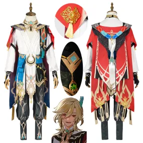 Anime Genshin Impact Kaveh Cosplay Costume Game Men Battle Uniform Halloween Event Suit