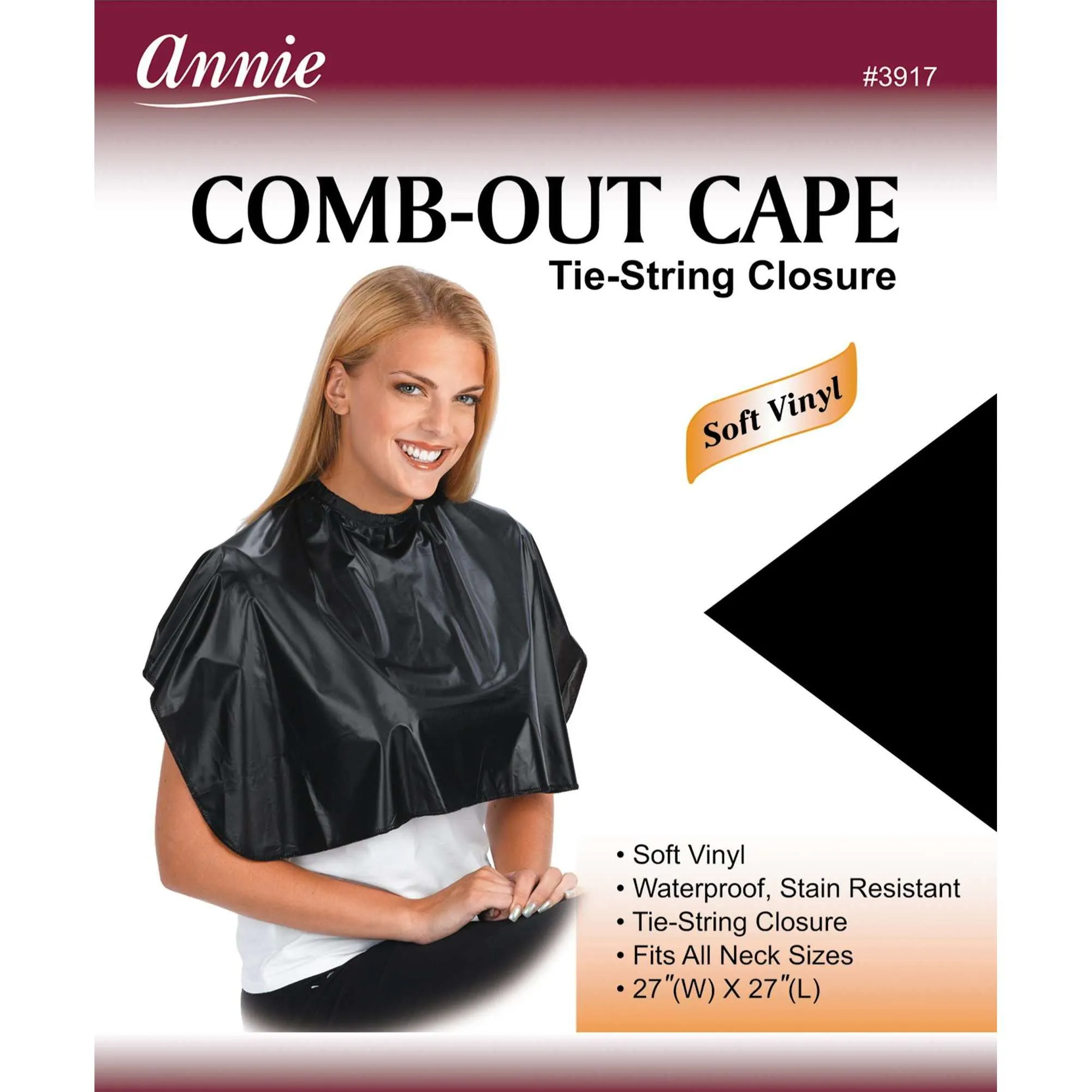 Annie Comb-Out Cape w/ Tie-String Closure #3917