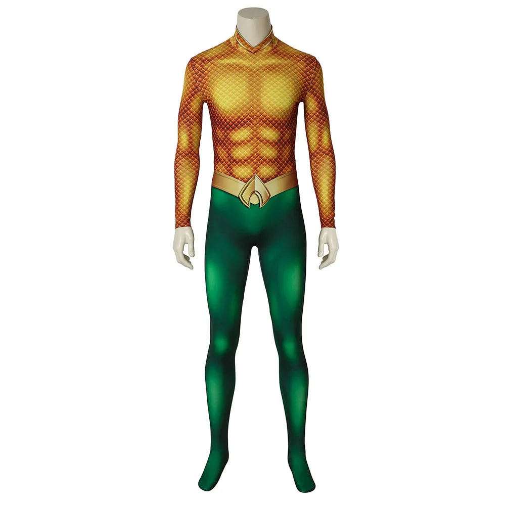 Aquaman Arthur Curry Cosplay Costume Jumpsuit Gloves Outfits Halloween Carnival Suit