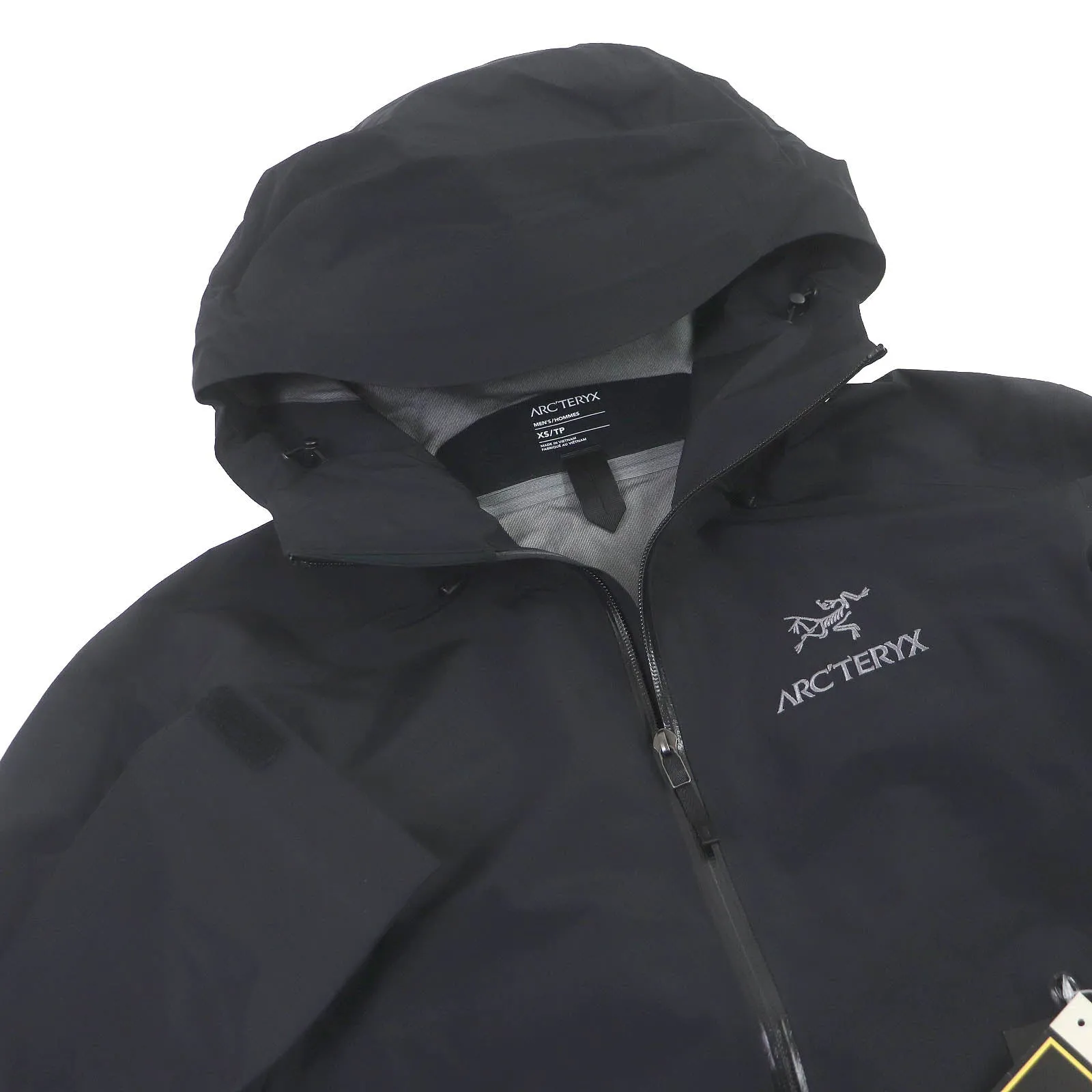 ARC'TERYX Mountain Hoodie X00007301 Main: 100% nylon black BETA LT JACKET mens XS Used Authentic