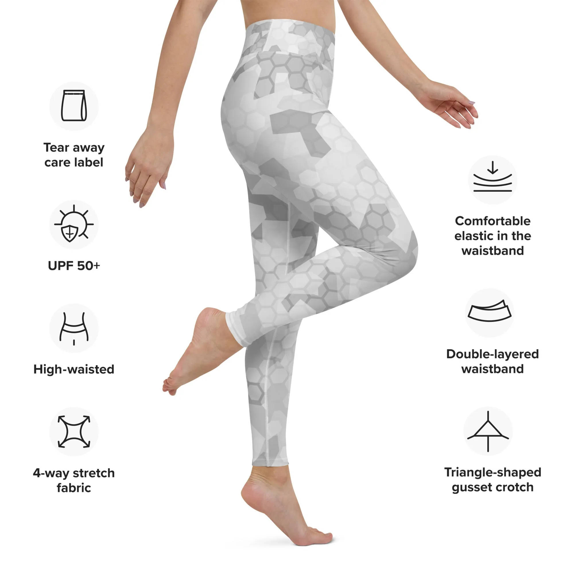 Arctic Shatter Yoga Leggings