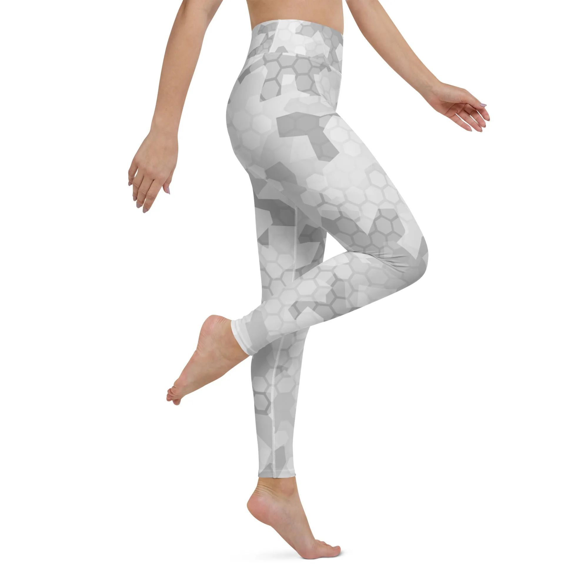 Arctic Shatter Yoga Leggings