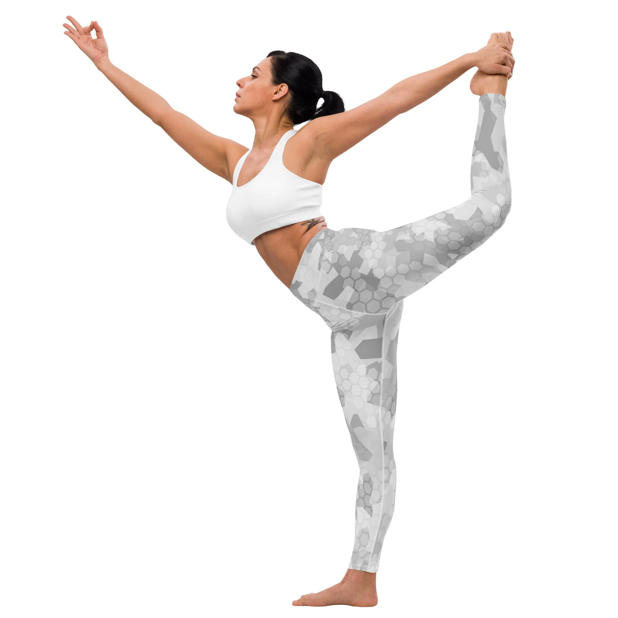 Arctic Shatter Yoga Leggings