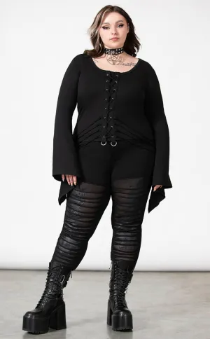 Assent Slashed Leggings [Plus-Size]