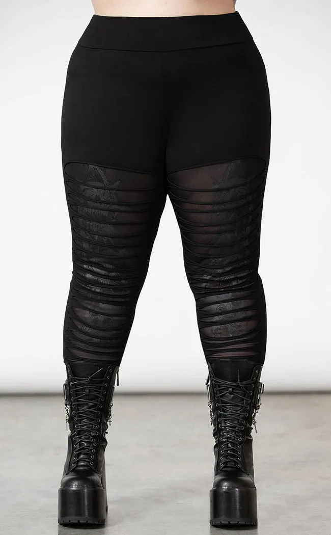 Assent Slashed Leggings [Plus-Size]