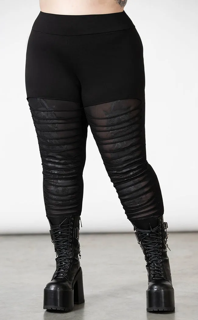 Assent Slashed Leggings [Plus-Size]