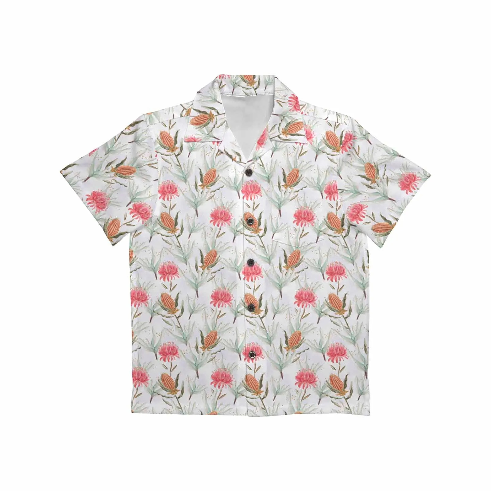 Australian Wattle 50  Little Boys Hawaiian Shirt