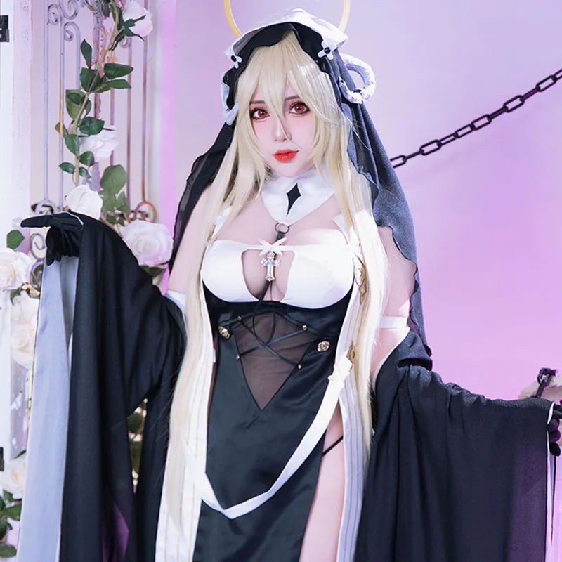 Azur Lane Implacable Nun Cosplay Costume