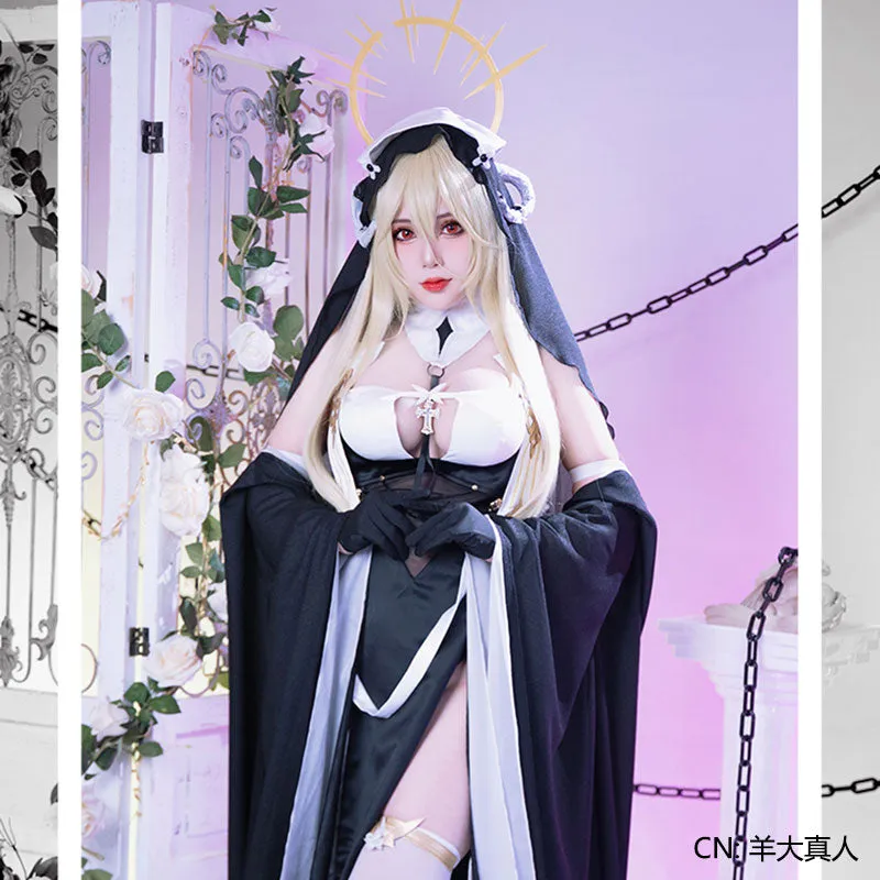 Azur Lane Implacable Nun Cosplay Costume