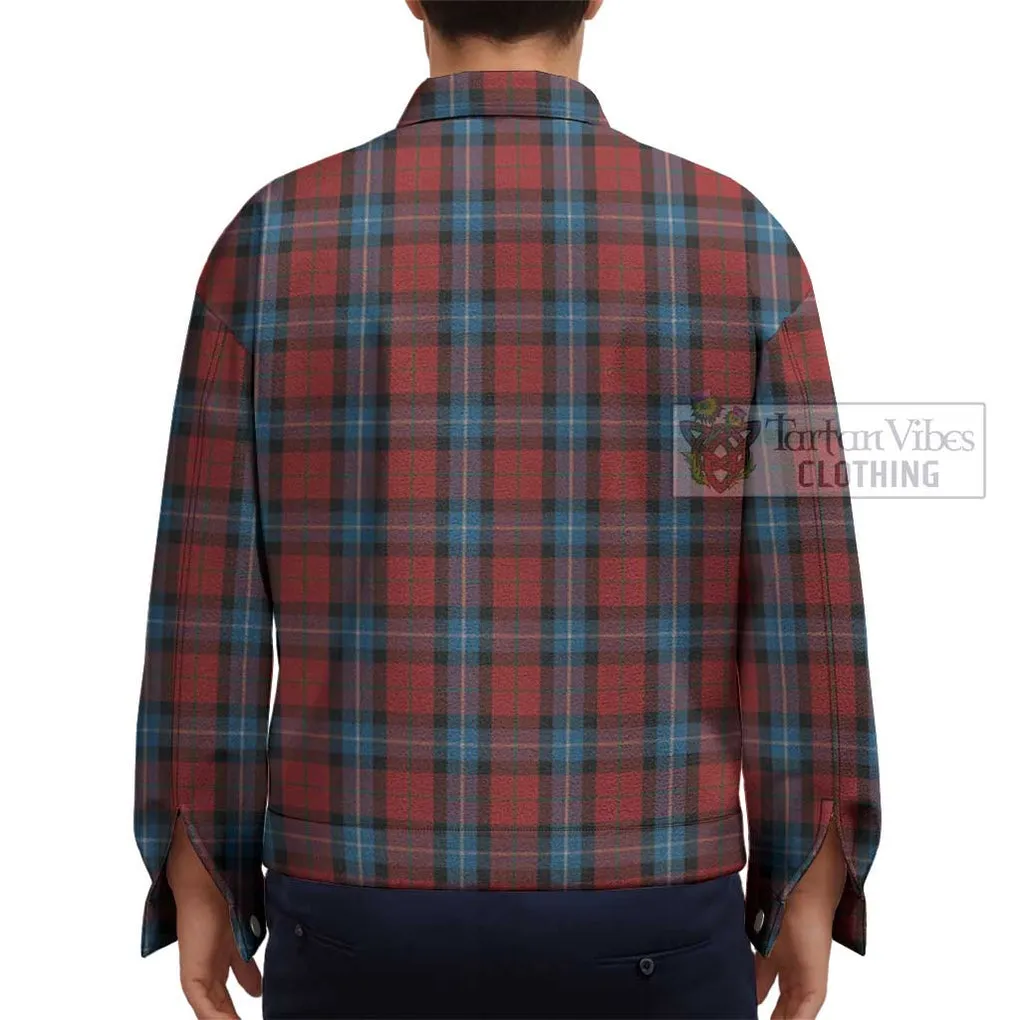 Baillie of Polkemmet Red Tartan Unisex Lapel Cotton Jacket