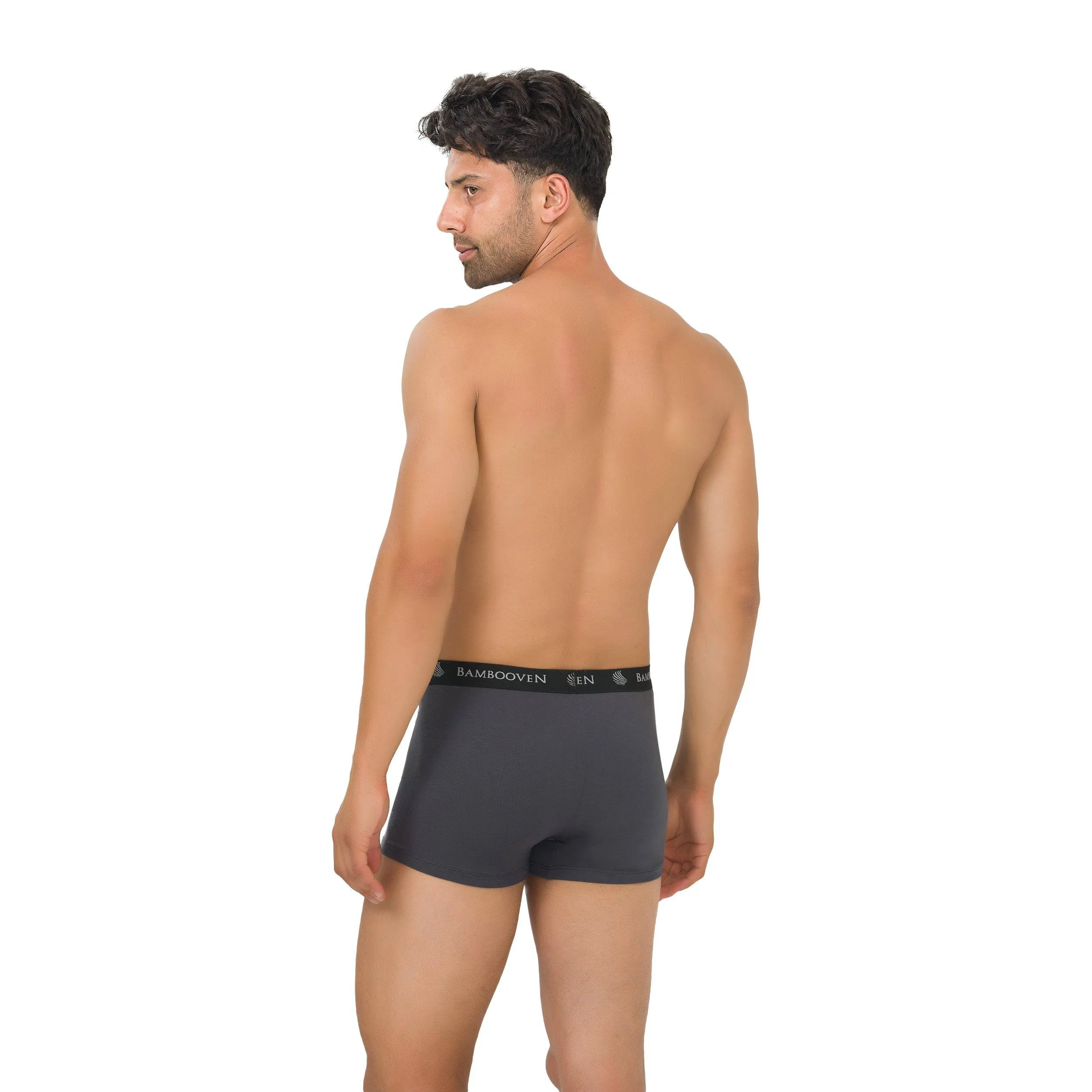 Bambooven Men’s Breathable Trunks with Pouch – Sweat-Wicking (4 Pack)