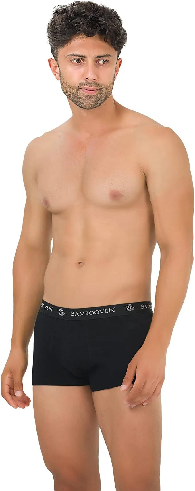 Bambooven Men’s Breathable Trunks with Pouch – Sweat-Wicking (4 Pack)