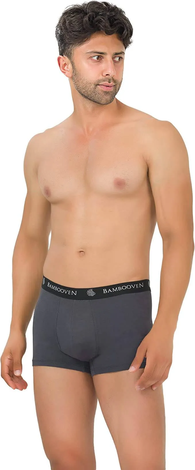 Bambooven Men’s Breathable Trunks with Pouch – Sweat-Wicking (4 Pack)