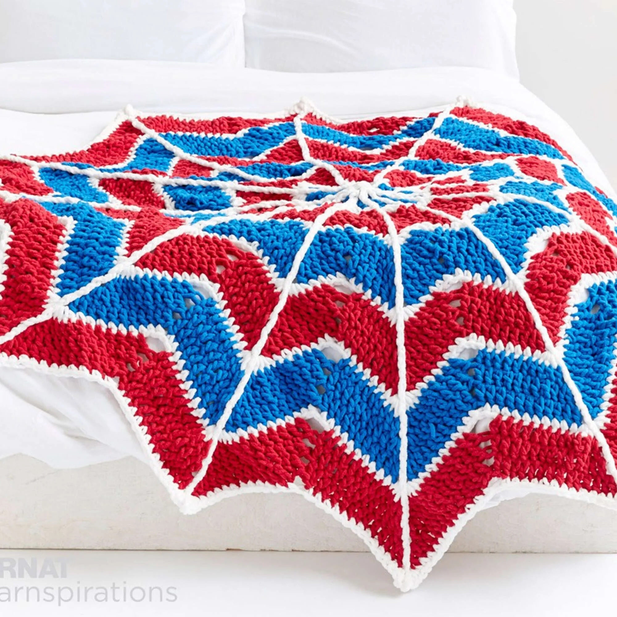 Bernat Spiderweb Crochet Blanket