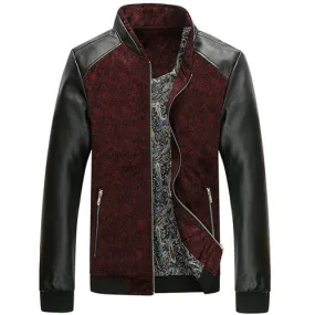 Biker Patchwork Leather Jacket