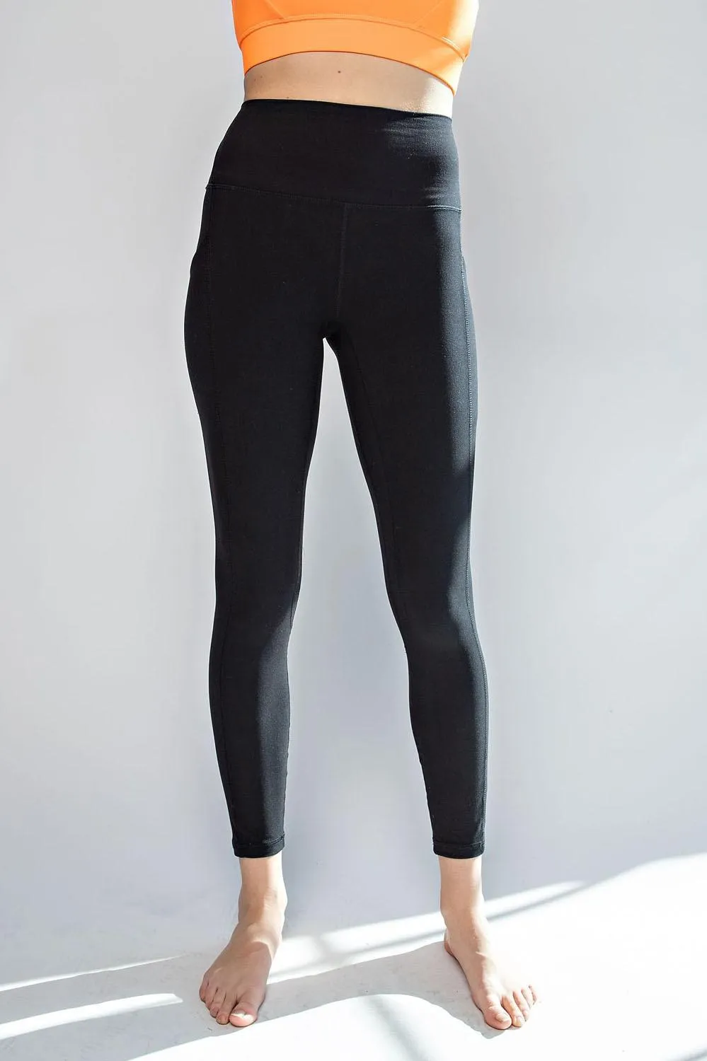 Black Butter Pkt Leggings