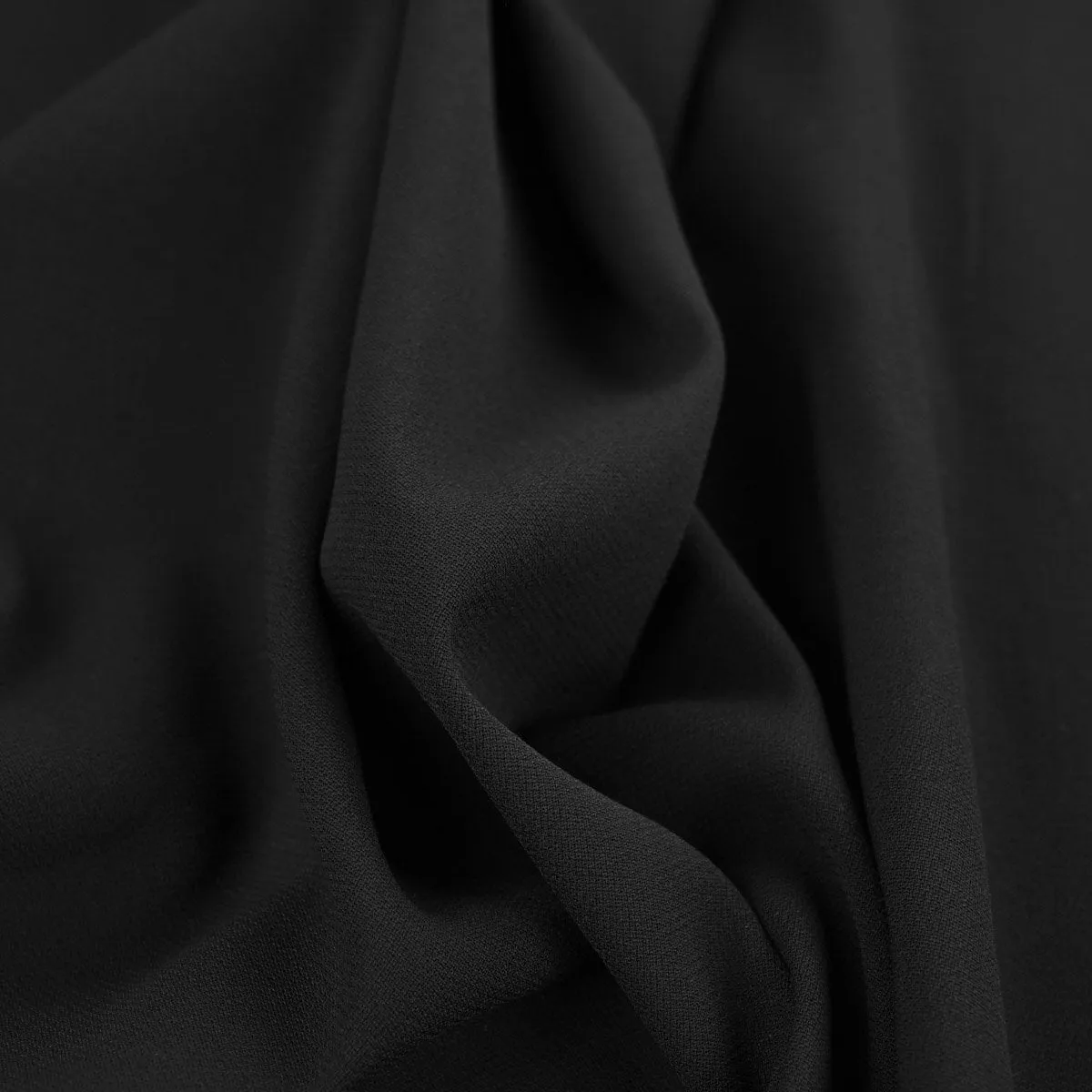 Black Crepe Fabric 96684