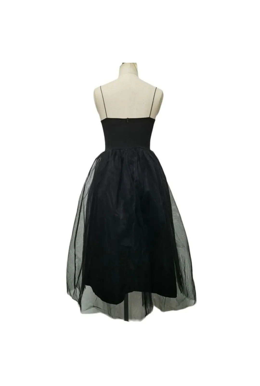 Black Midi Tulle Dress