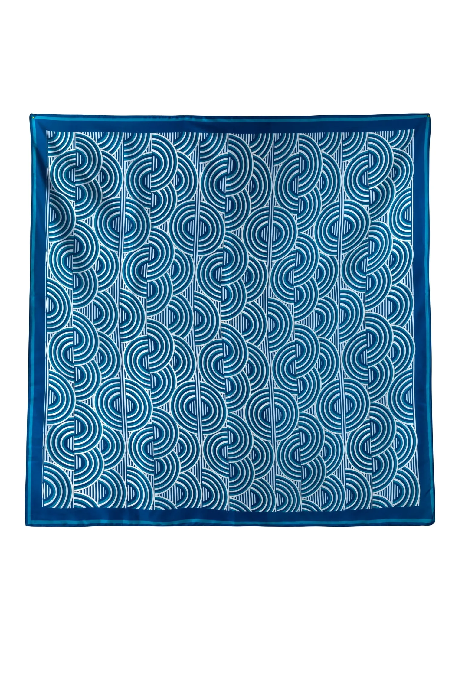 Blue Arches Square Scarf