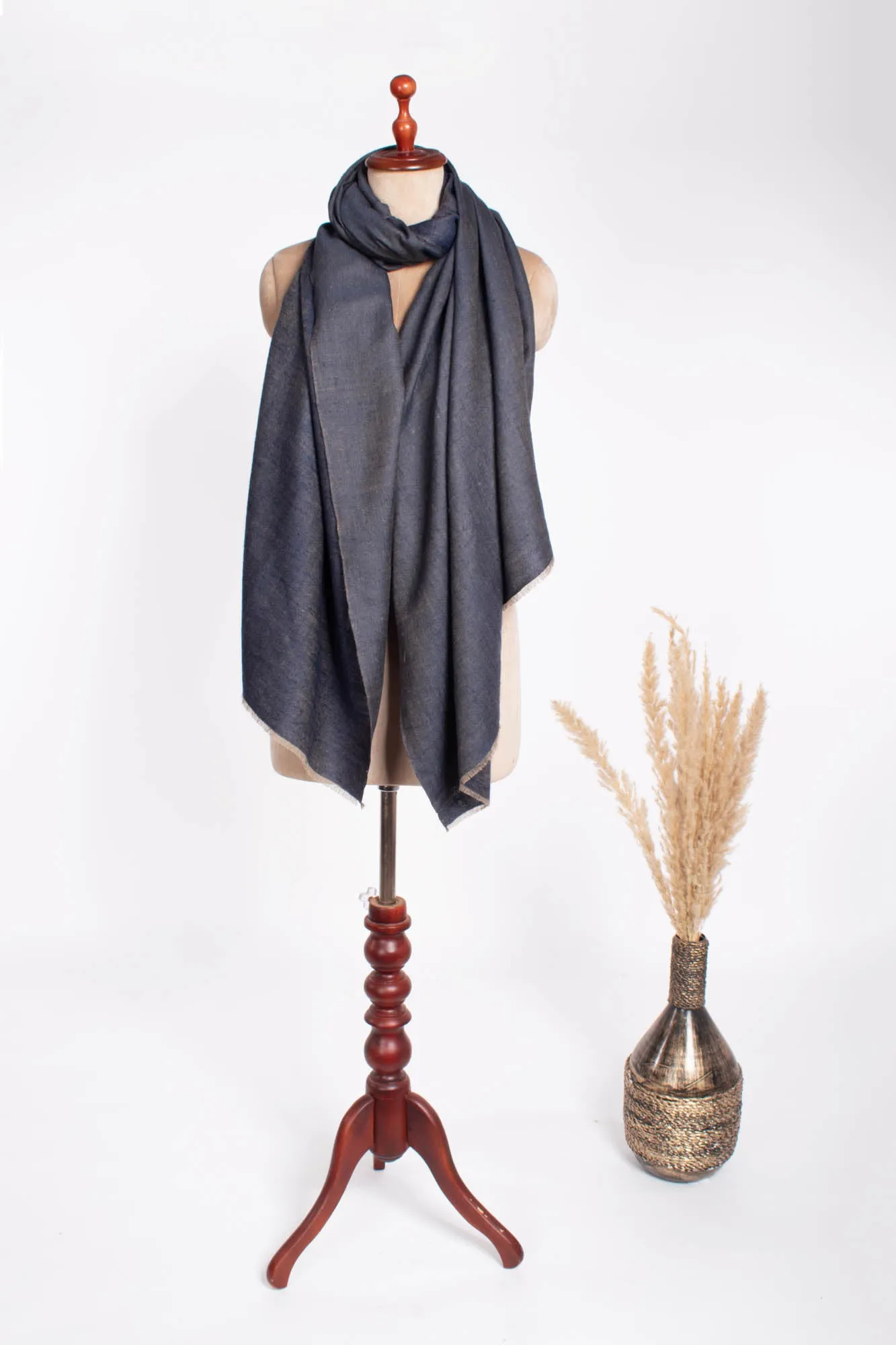 Blue Dual Shade Light Weight Pashmina Shawl - BRAINTREE