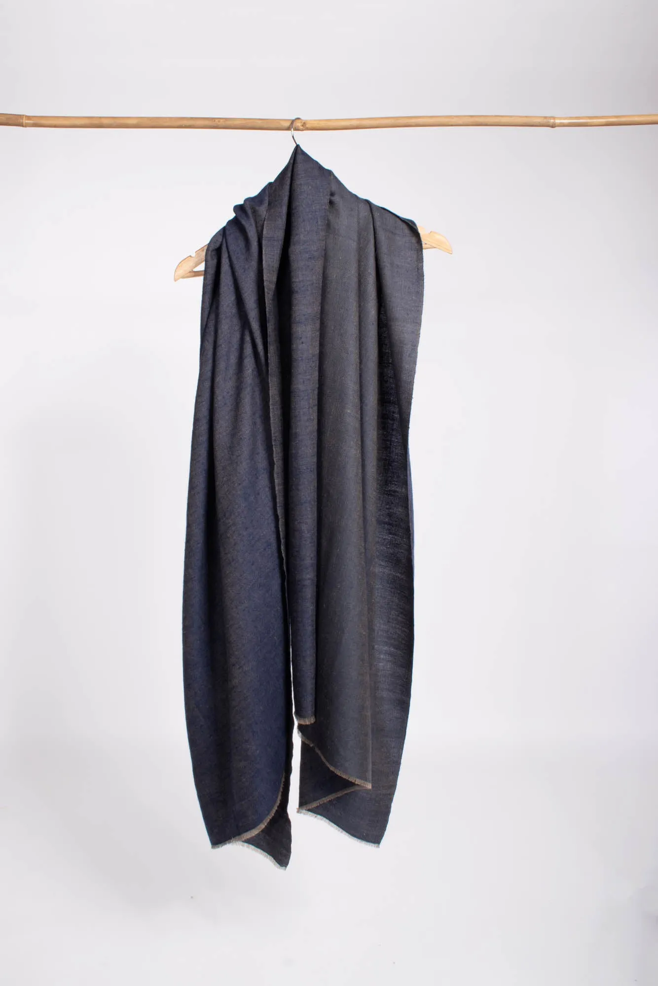 Blue Dual Shade Light Weight Pashmina Shawl - BRAINTREE