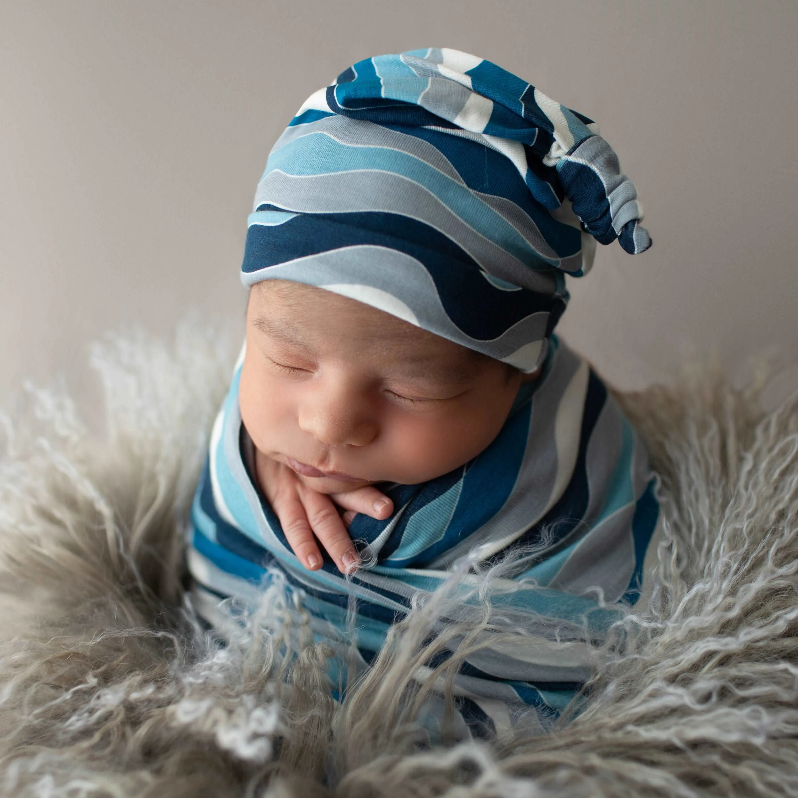 Blue Waves Swaddle