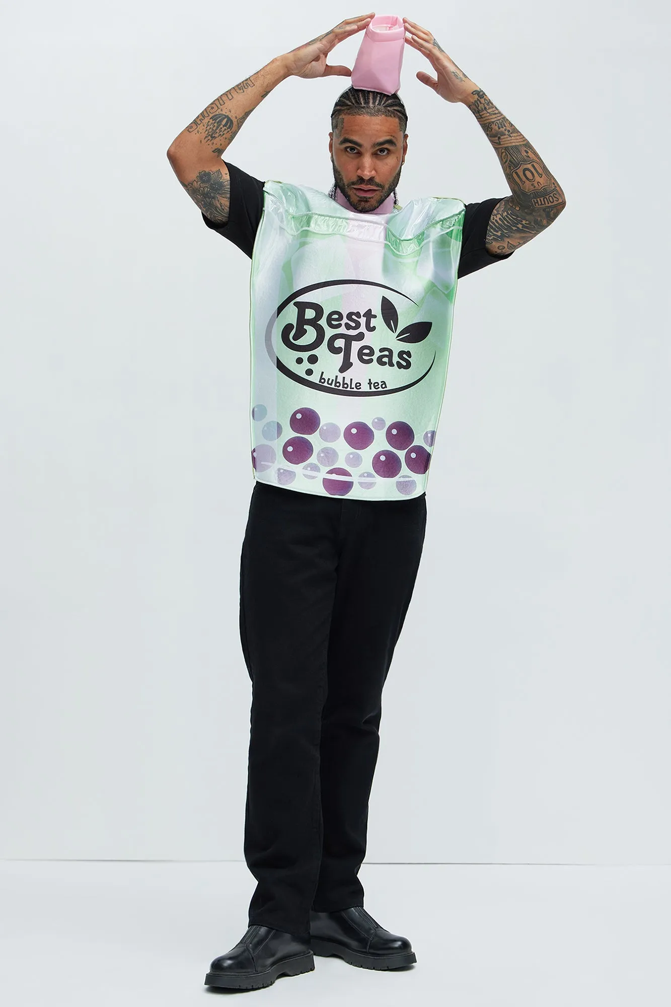 Boba Bubble Tea 1 Piece Tunic Costume - Green