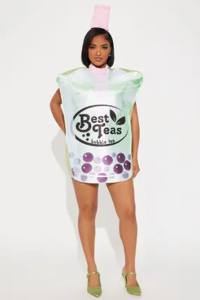 Boba Bubble Tea 1 Piece Tunic Costume - Green