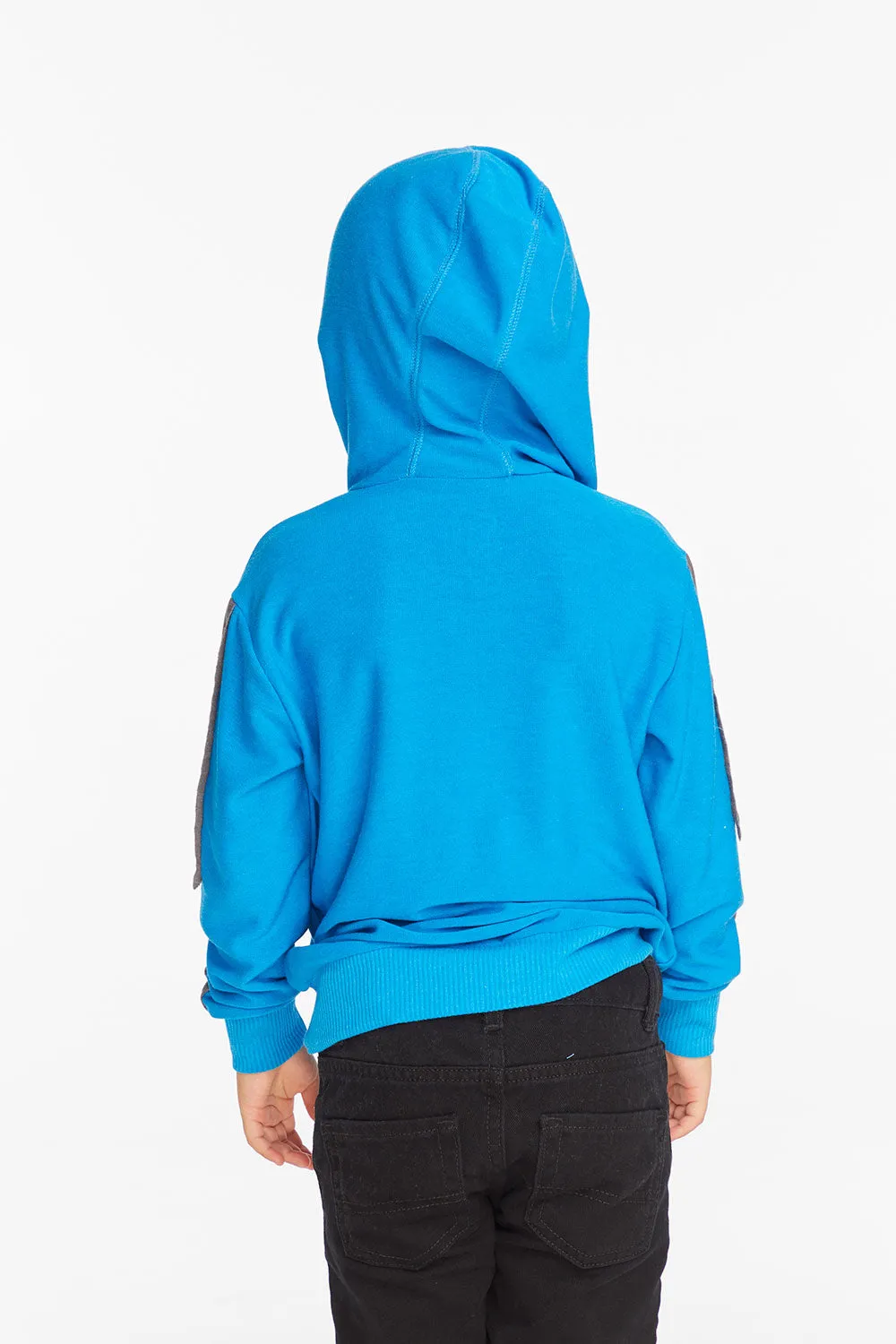 Bolt Blue Danube Long Sleeve Zip Up Hoodie