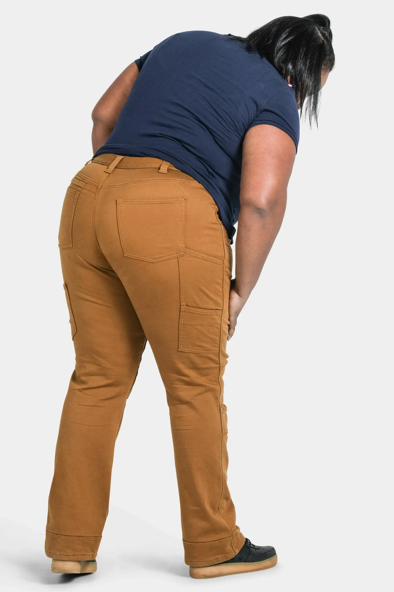 Britt Utility in Saddle Brown Stretch Thermal Denim