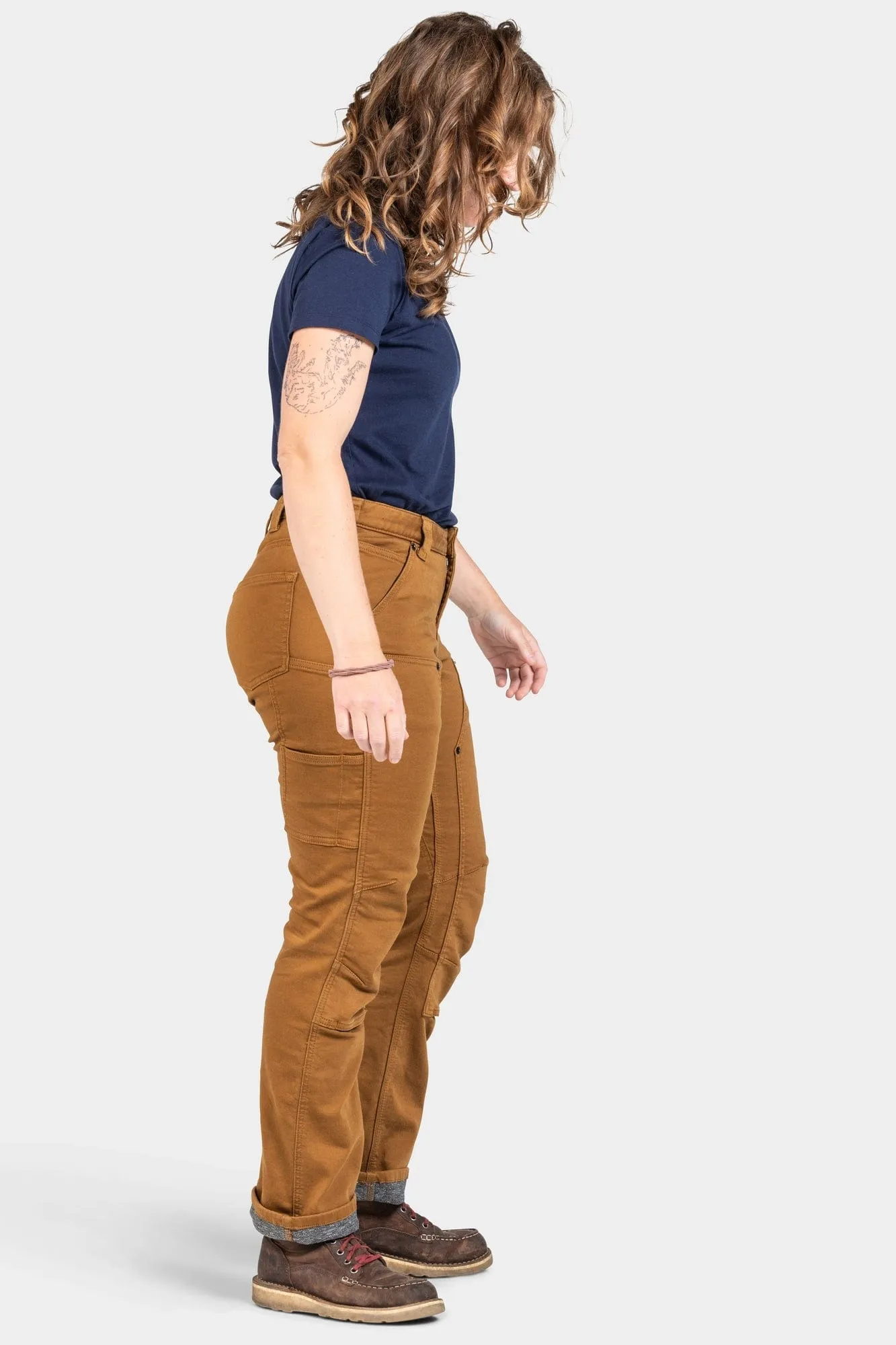 Britt Utility in Saddle Brown Stretch Thermal Denim