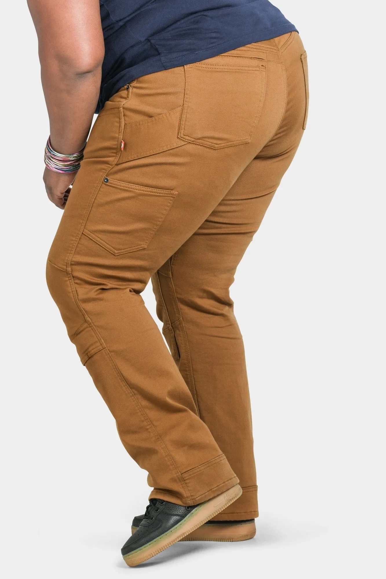 Britt Utility in Saddle Brown Stretch Thermal Denim