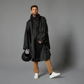 Btwin 100 City Cycling Rain Poncho - Black