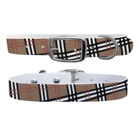 C4 Dog Collar (Khaki Plaid)