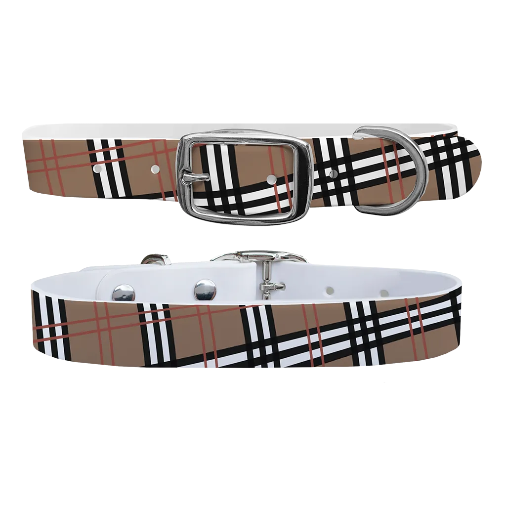 C4 Dog Collar (Khaki Plaid)