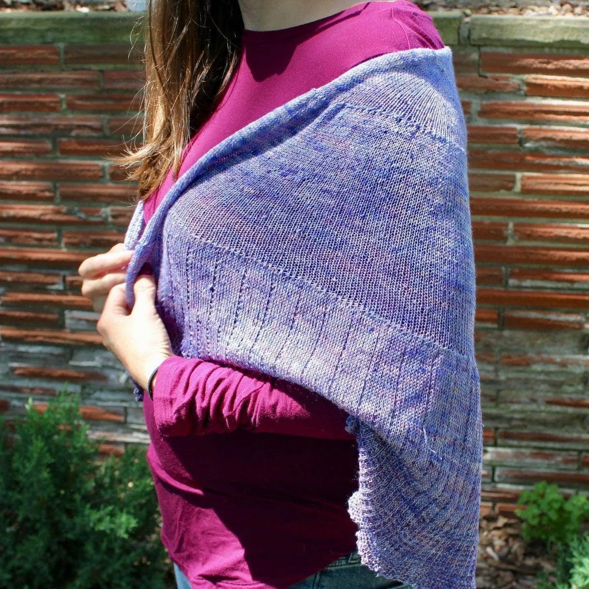 Calico Scallop Shawl Knitting Pattern